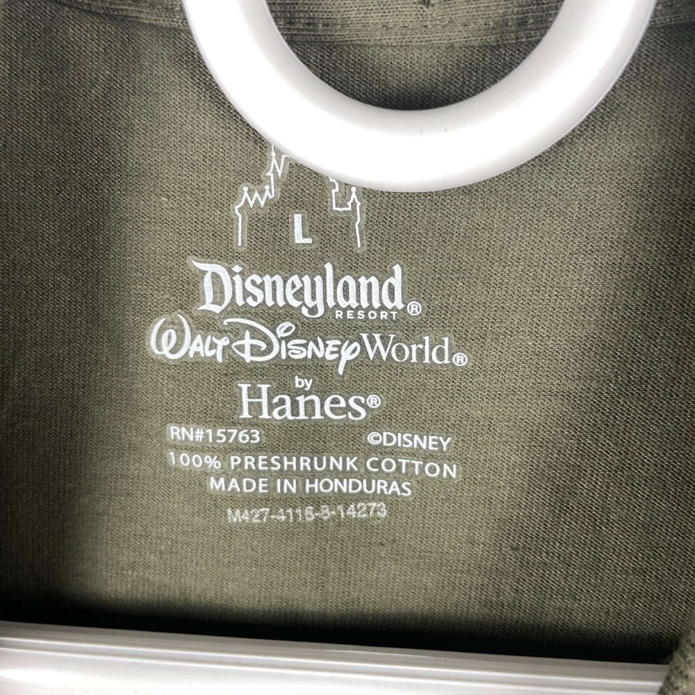 Disney's Skater Mickey Mouse Size Large Hunter Green Short Sleeve - Picture 2 of 3